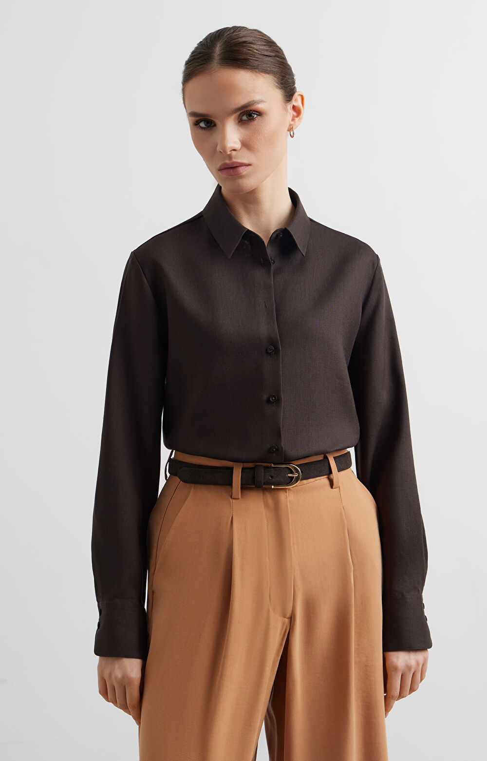 Lniana koszula slim - 6