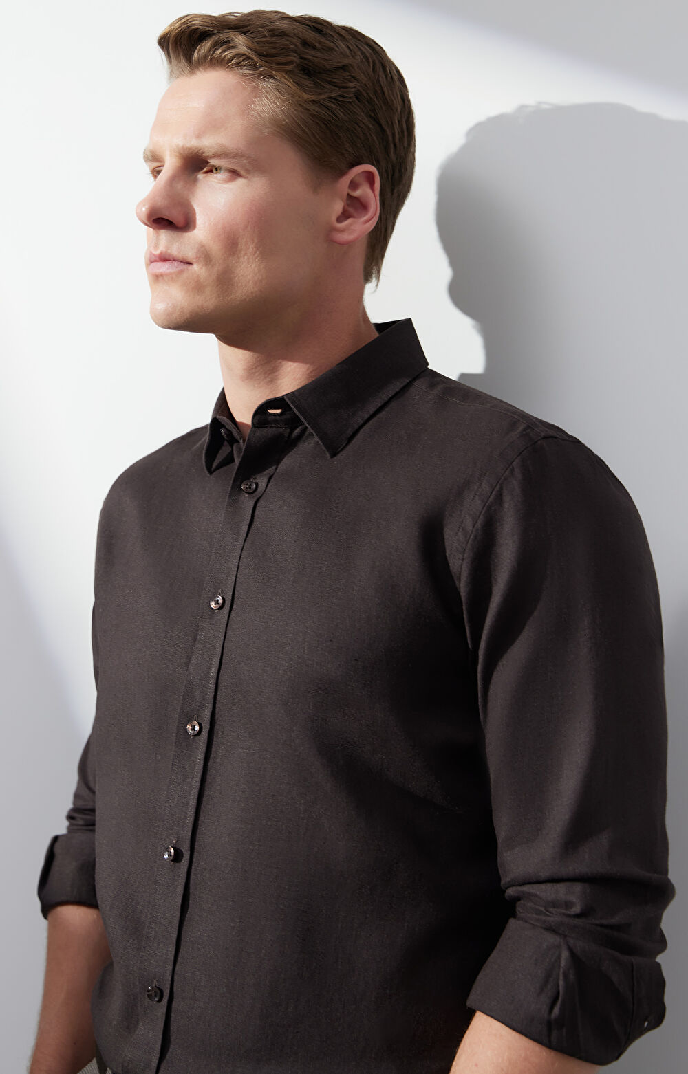 Lniana koszula regular - 9