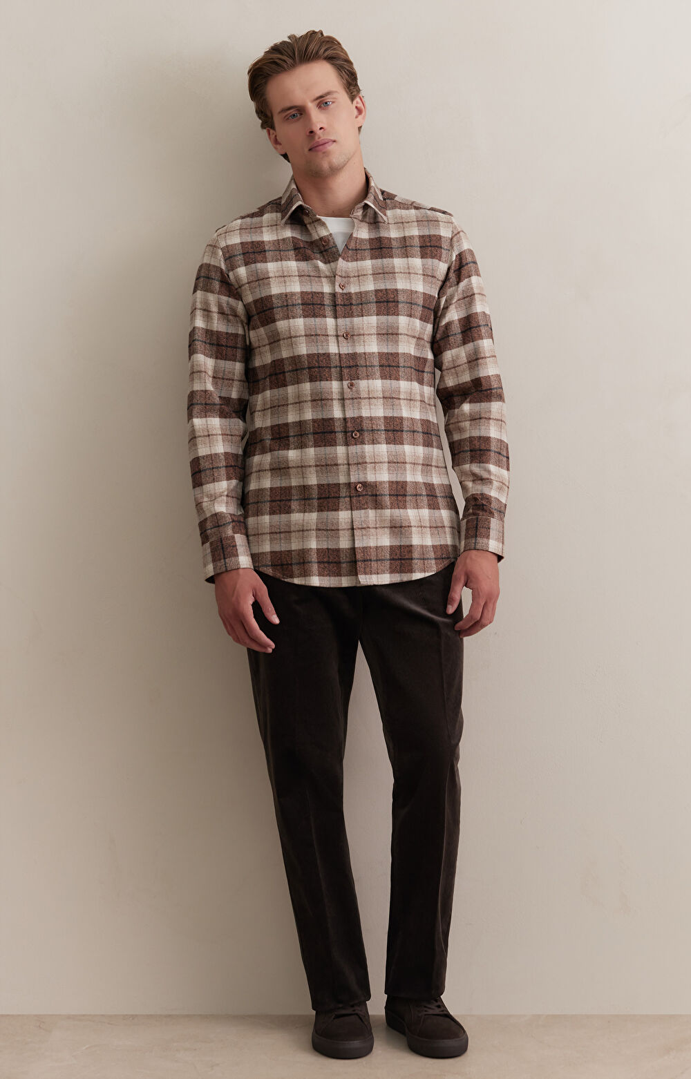 Flanelowa koszula w kratę - 4