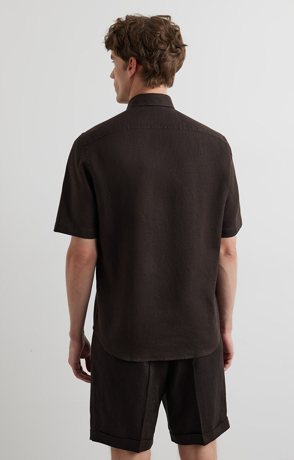 Lniana koszula regular - 4