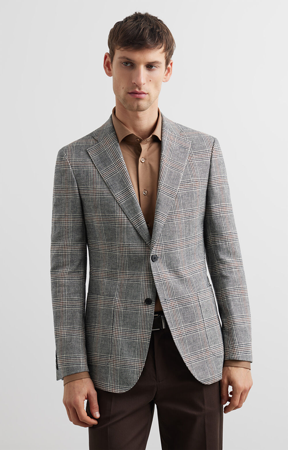 Marynarka super slim w kratę - 3