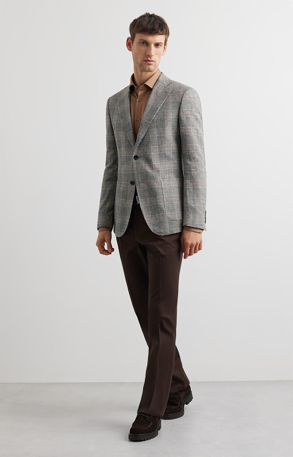 Marynarka super slim w kratę - 8