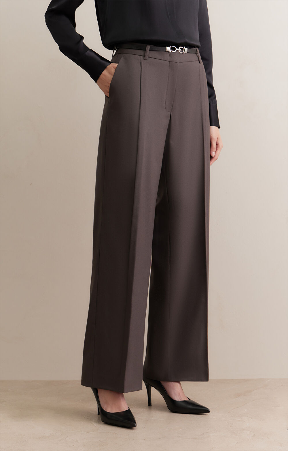Spodnie relaxed fit do garnituru - Mix&Match - 3