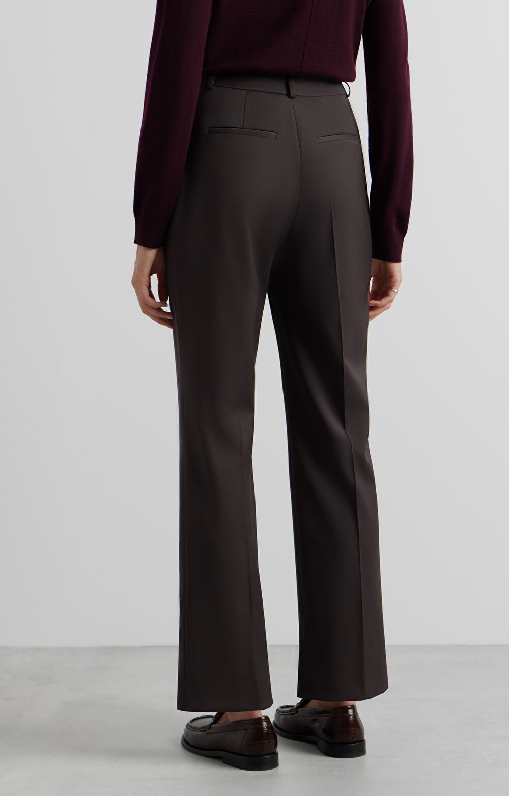 Wełniane spodnie slim fit - zestaw - 4