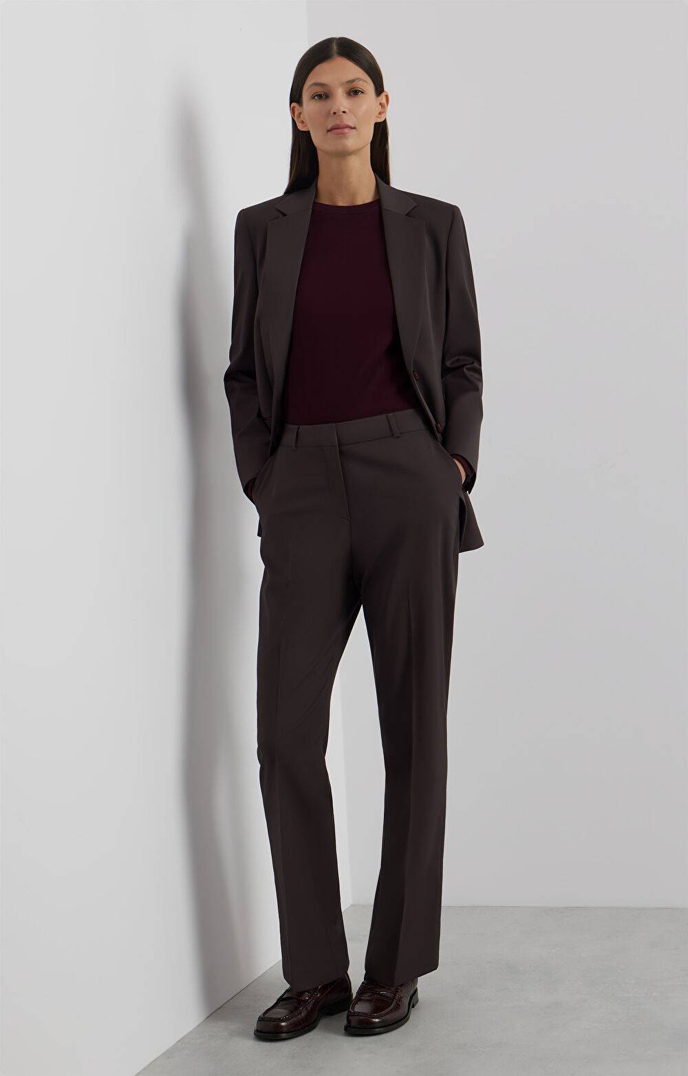 Wełniane spodnie slim fit do garnituru - Mix&Match - 6