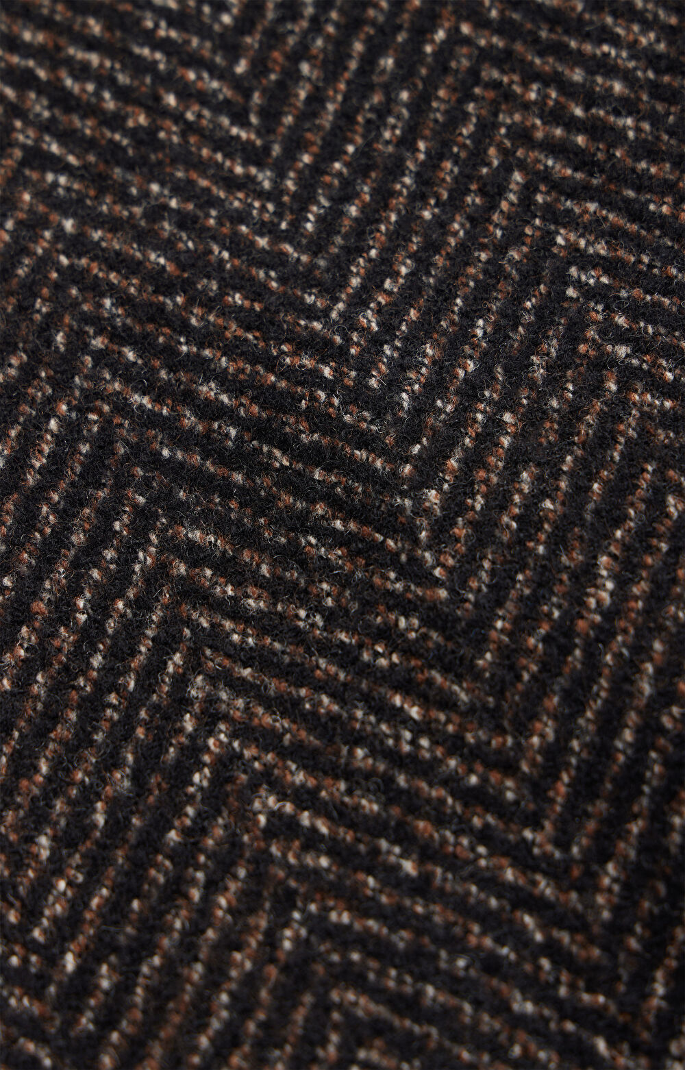 Dwurzędowy płaszcz w jodełkę - 5