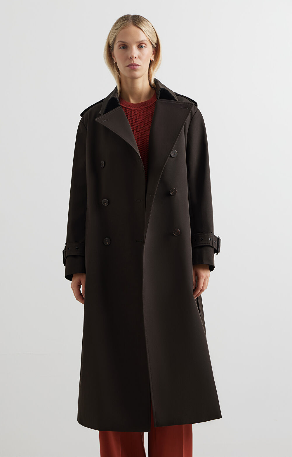 Dwurzędowy płaszcz slim - 3
