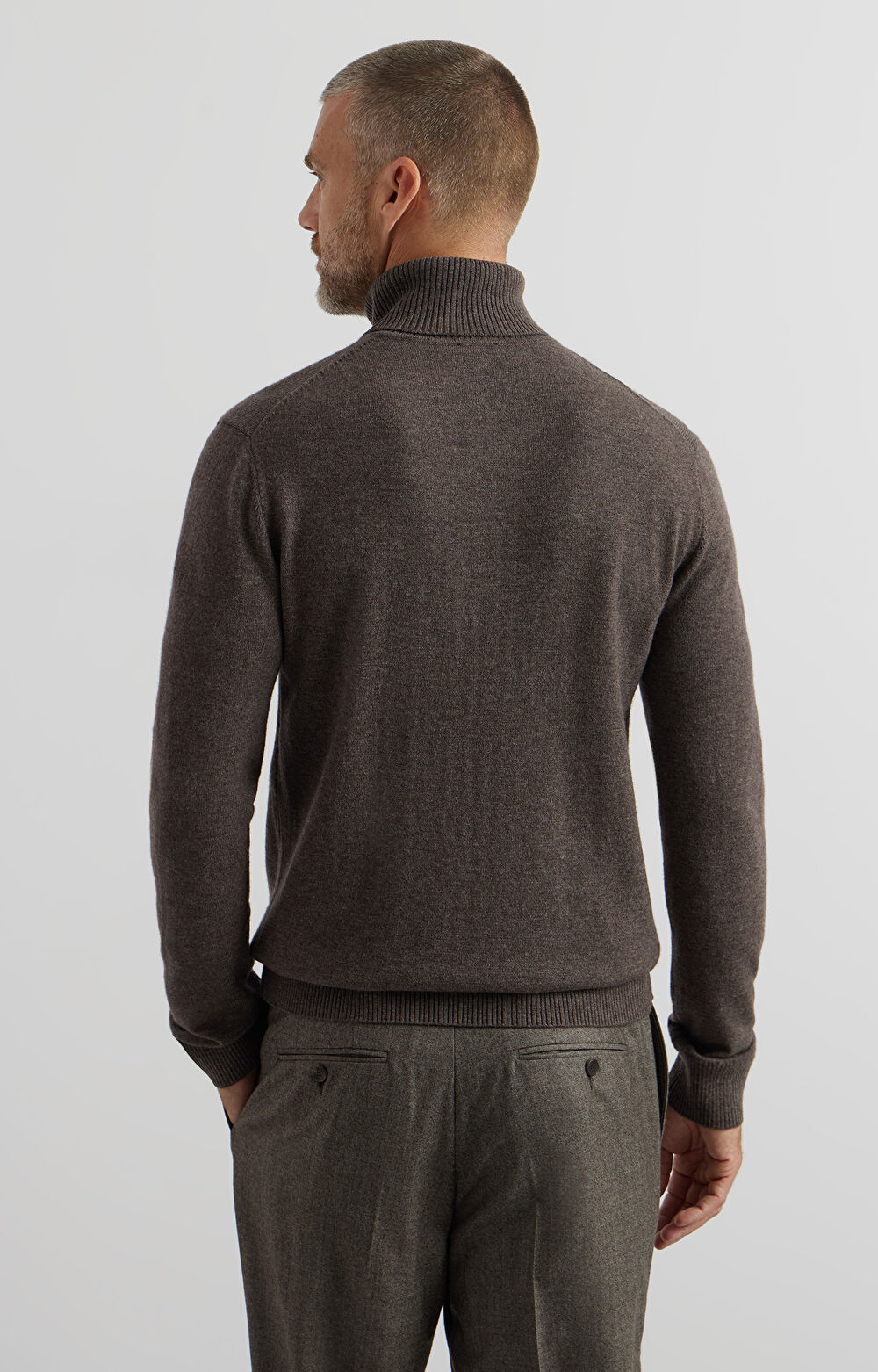 Sweter z melanżowej dzianiny - 3