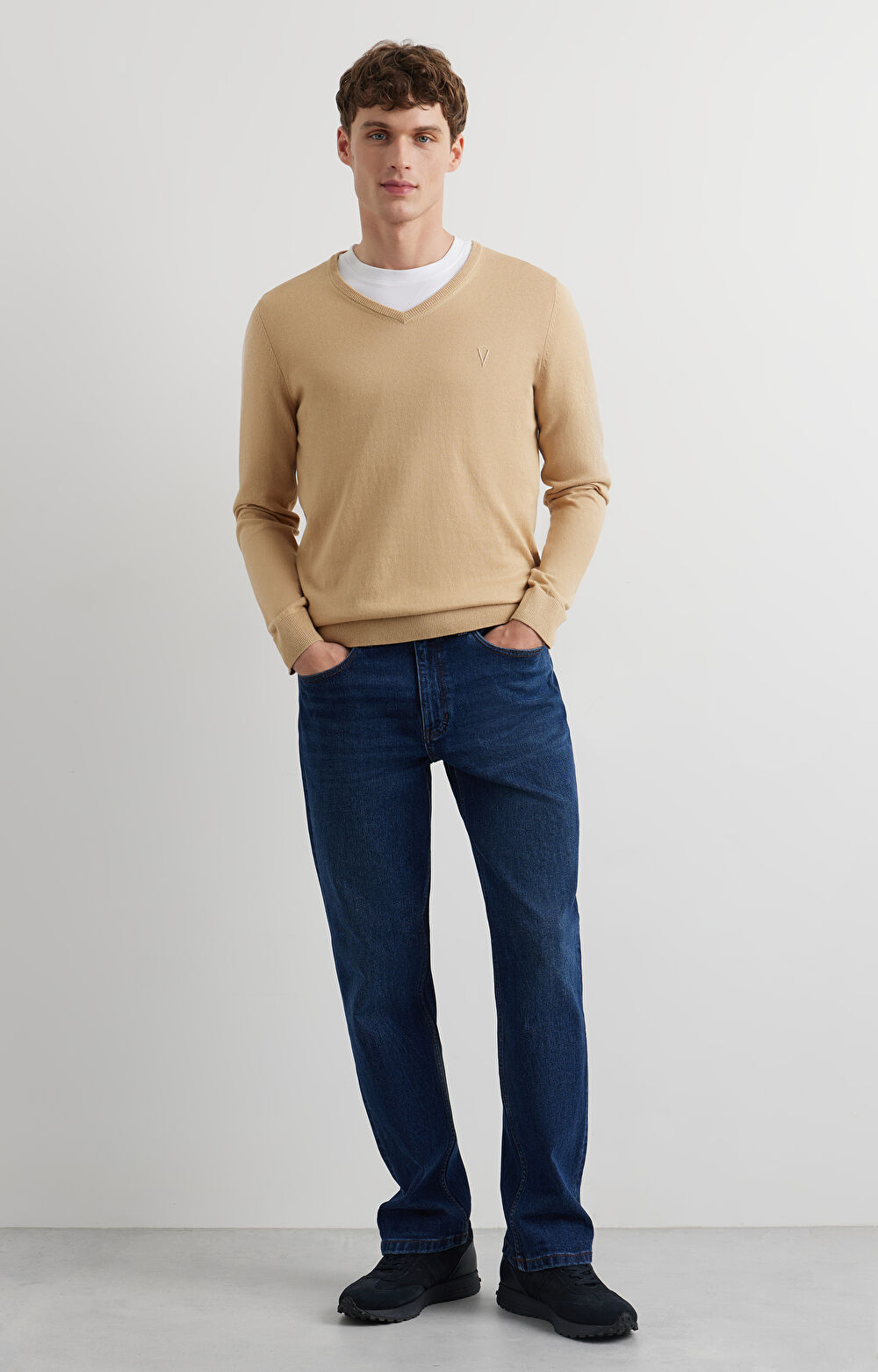 Sweter v-neck - 3
