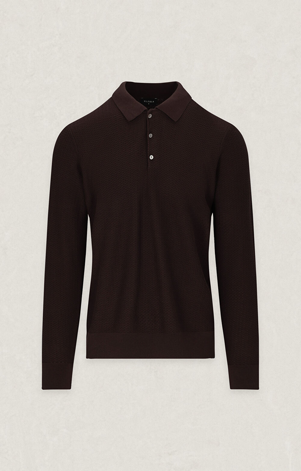 Bawełniany sweter polo - 2