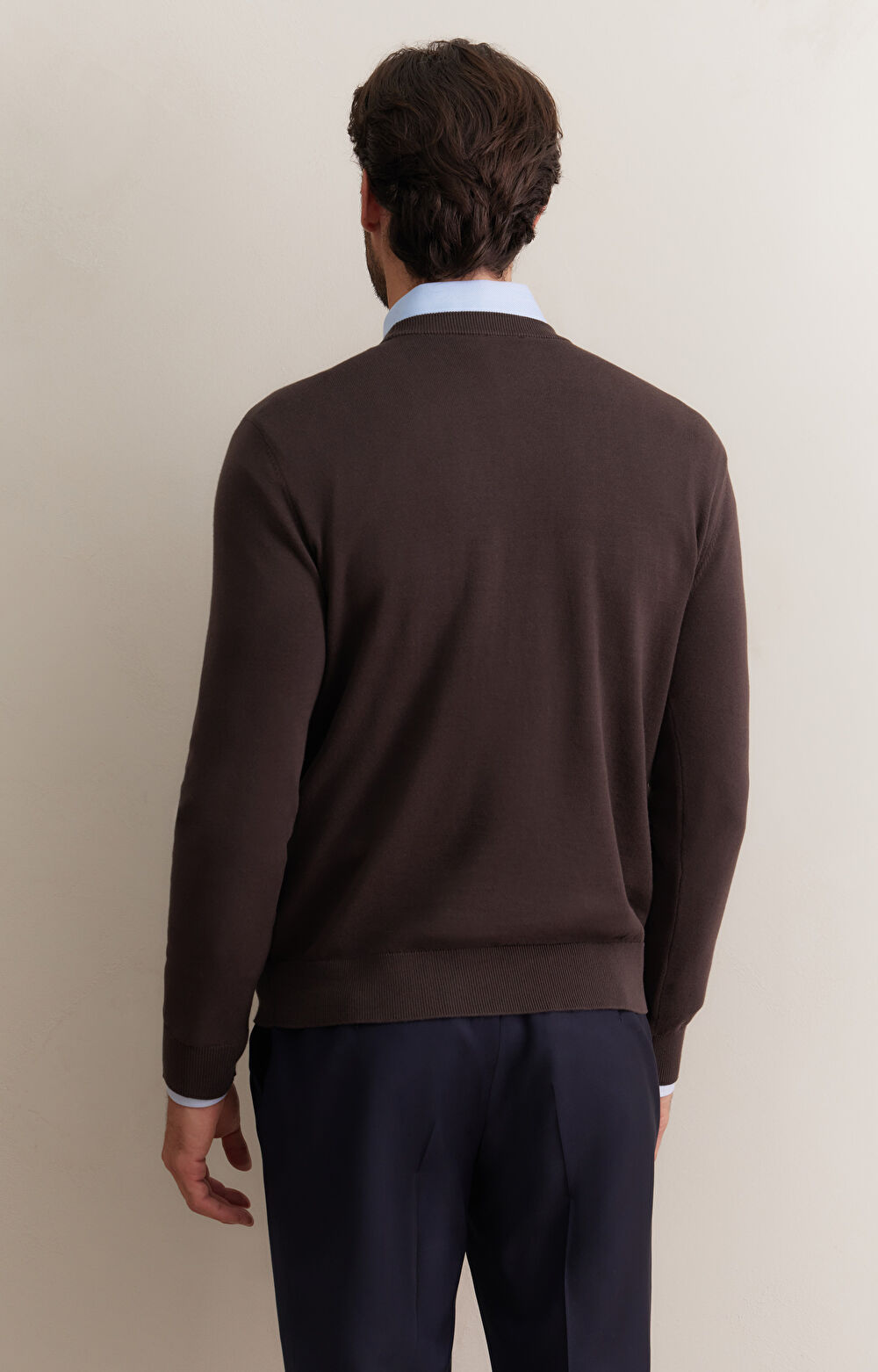 Bawełniany sweter w mikrowzór - 3