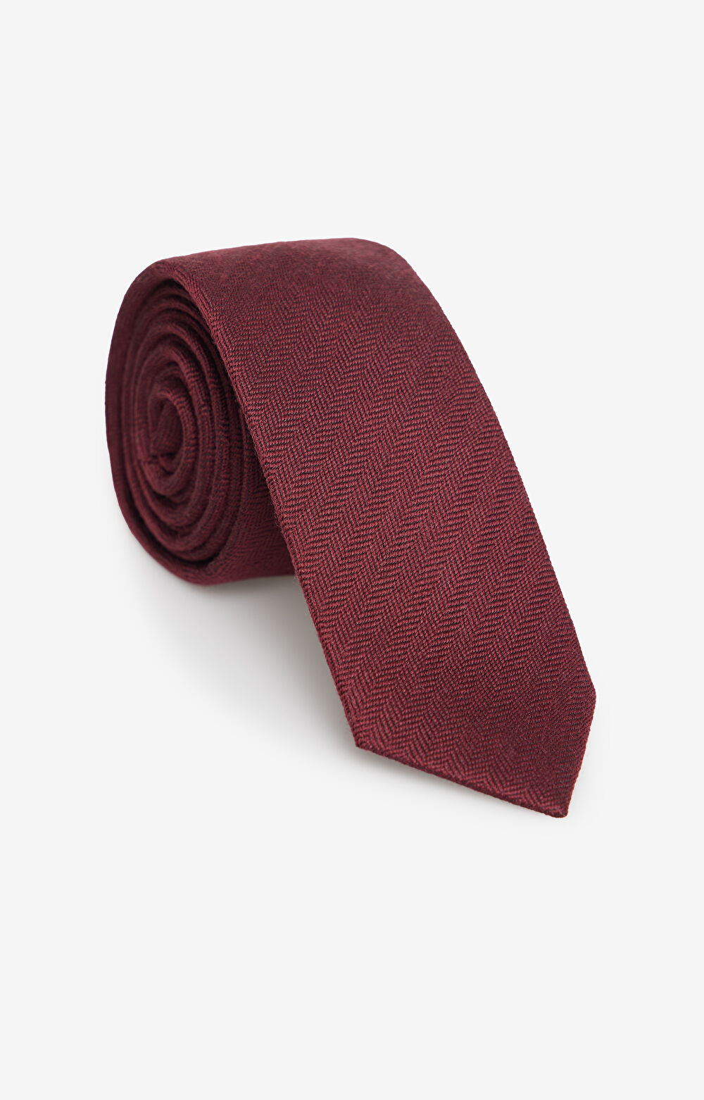 Krawat z mieszanki wełny i jedwabiu