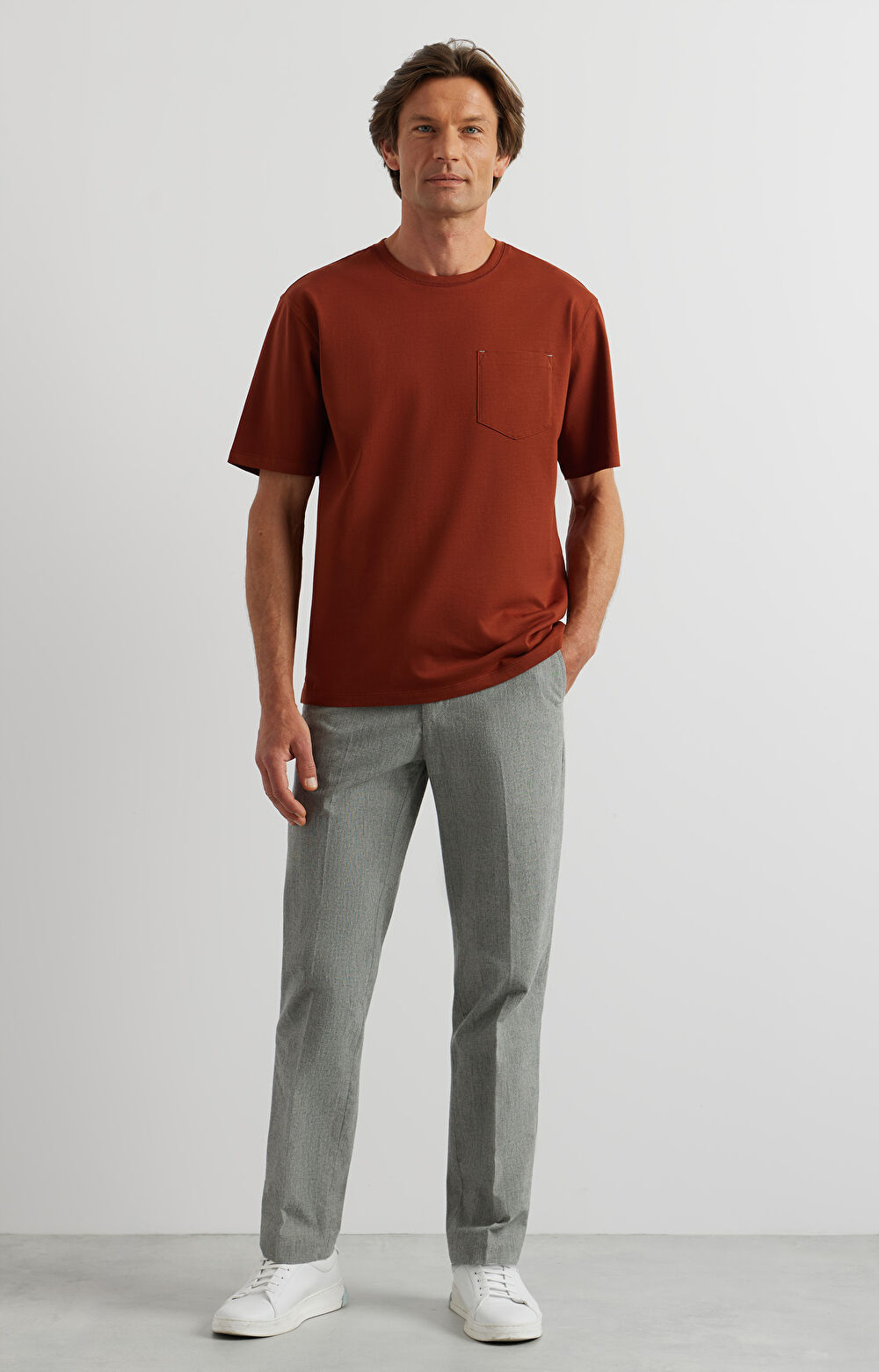 Gładki t-shirt - 4