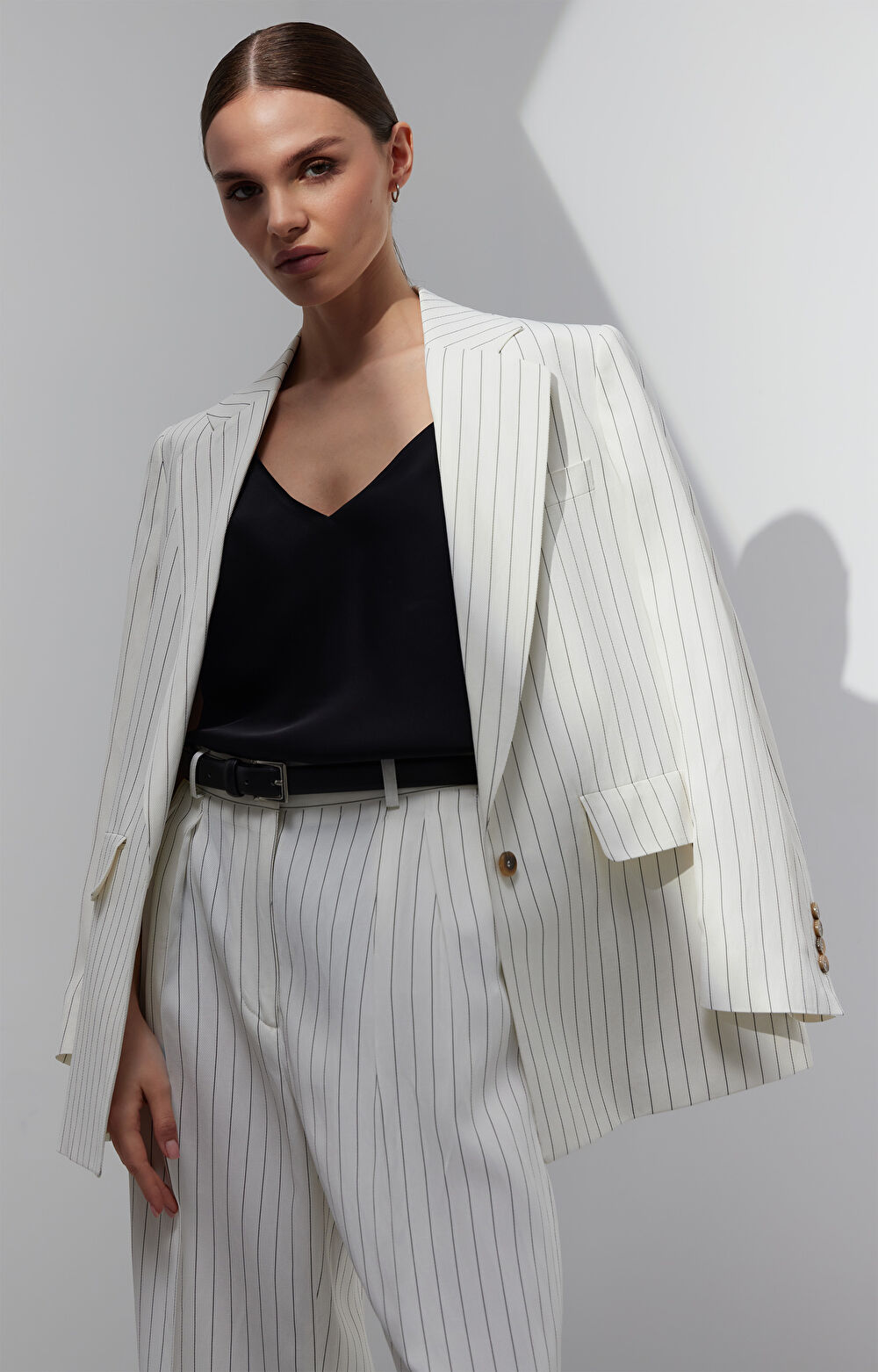 Bluzka slim na ramiączkach - 6