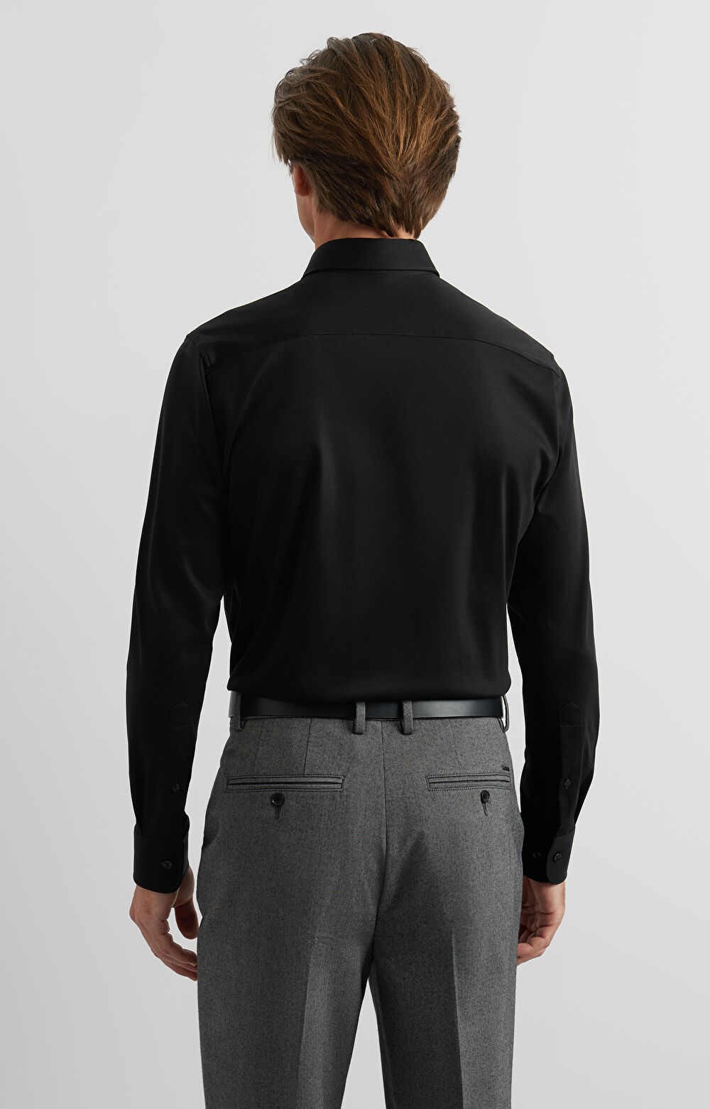 Dzianinowa koszula slim - 4