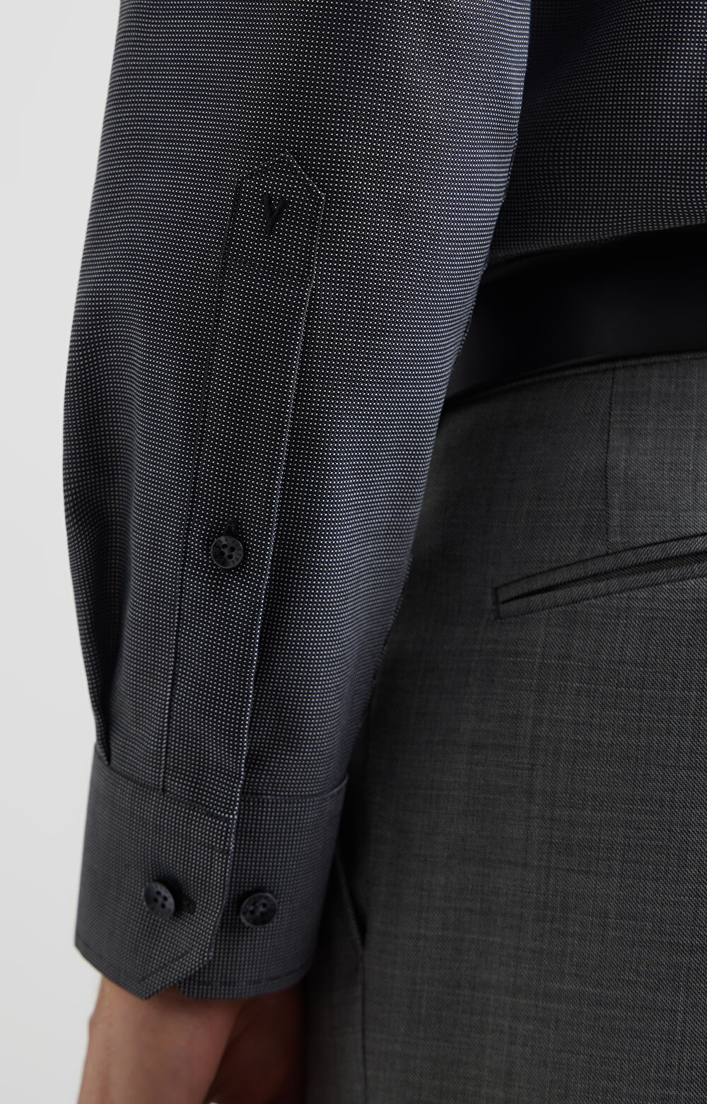 Koszula slim w mikrowzór - 6