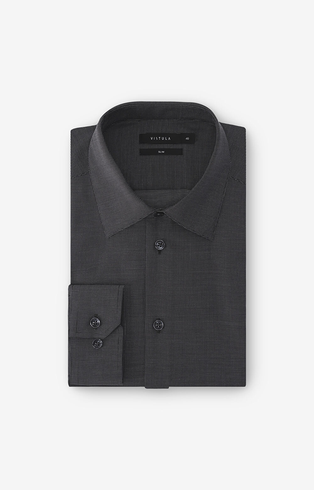 Koszula slim w mikrowzór - 2