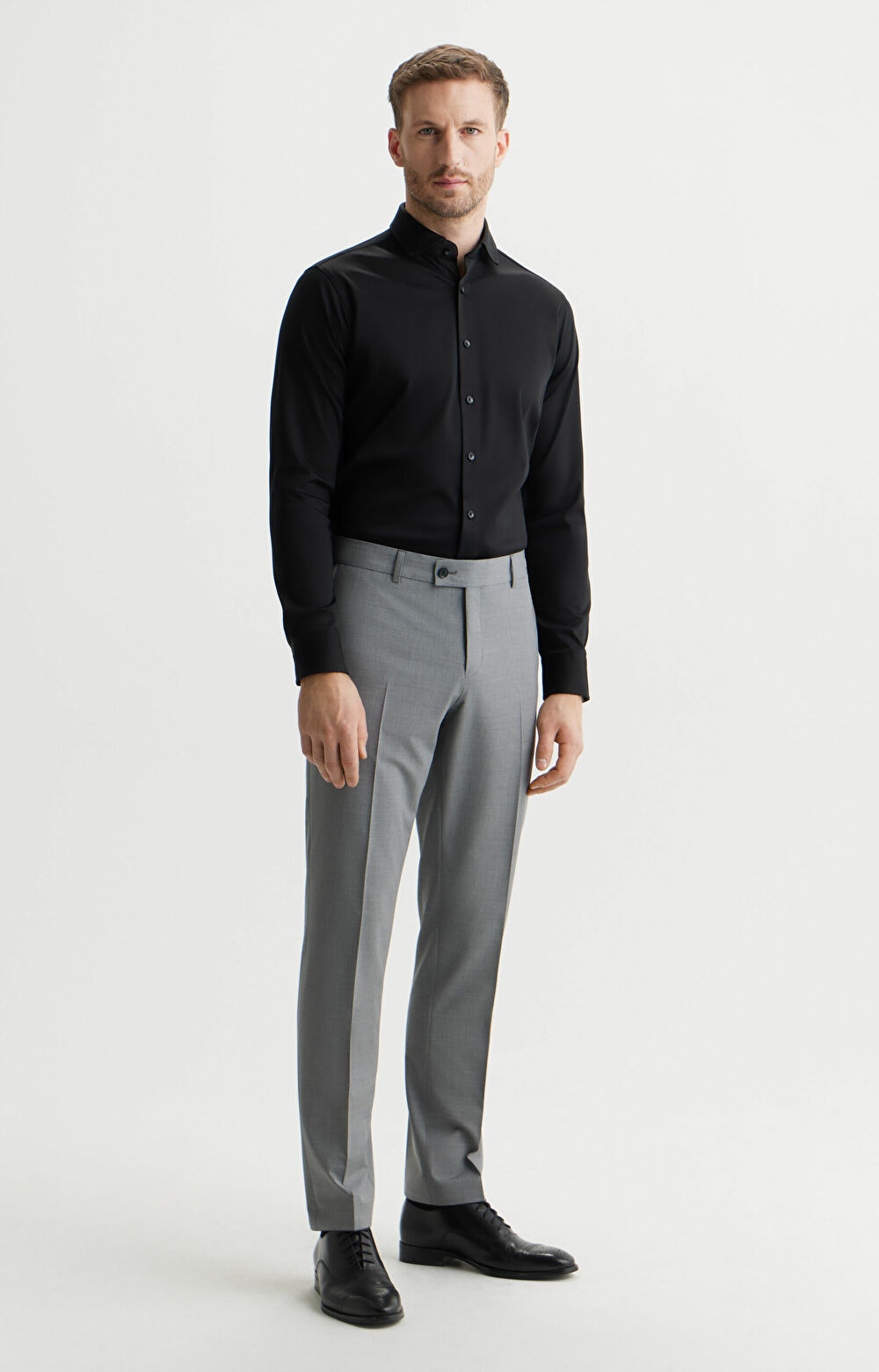 Dzianinowa koszula slim - 5