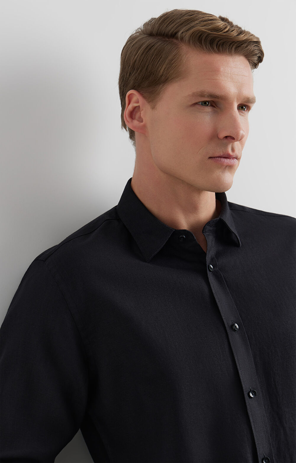 Lniana koszula regular - 3