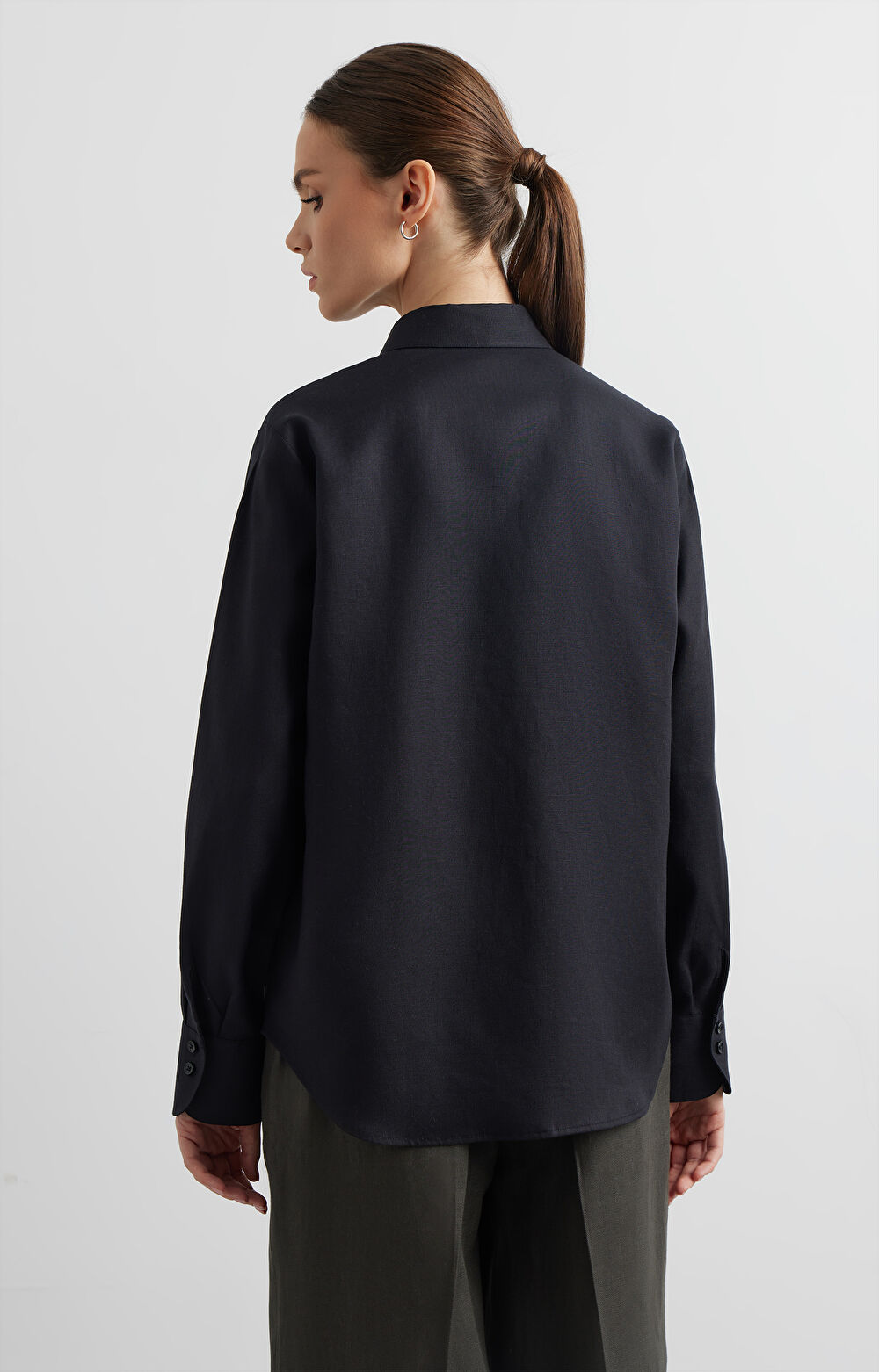 Lniana koszula slim - 2