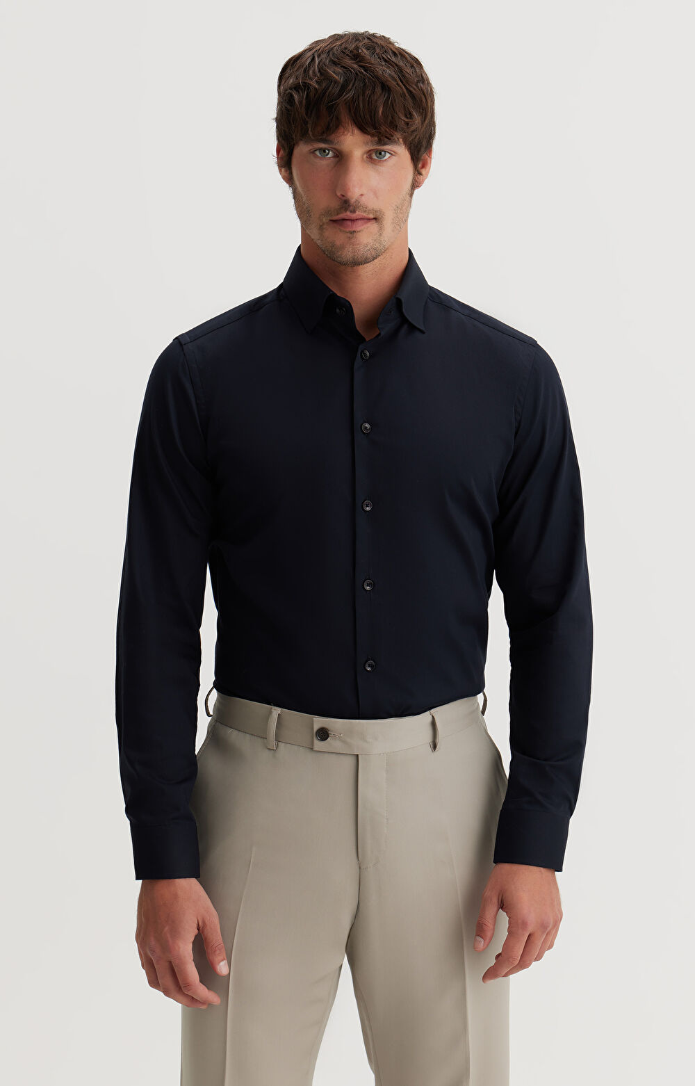 Czarna koszula slim fit