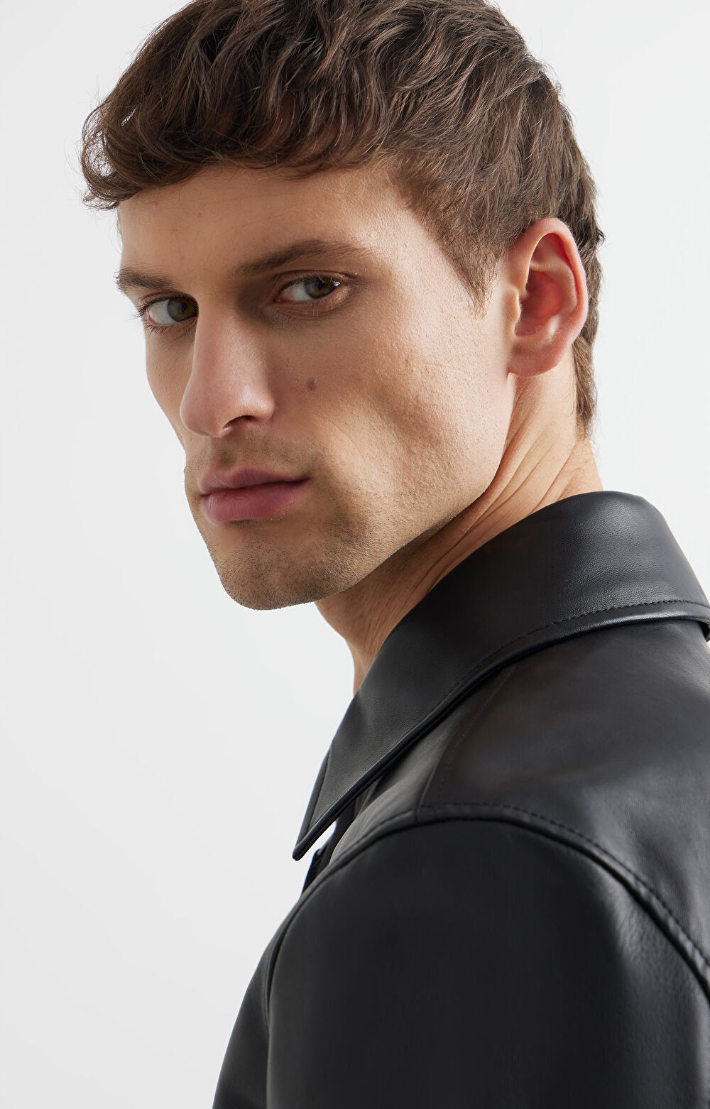 Skórzana kurtka typu harrington - 6