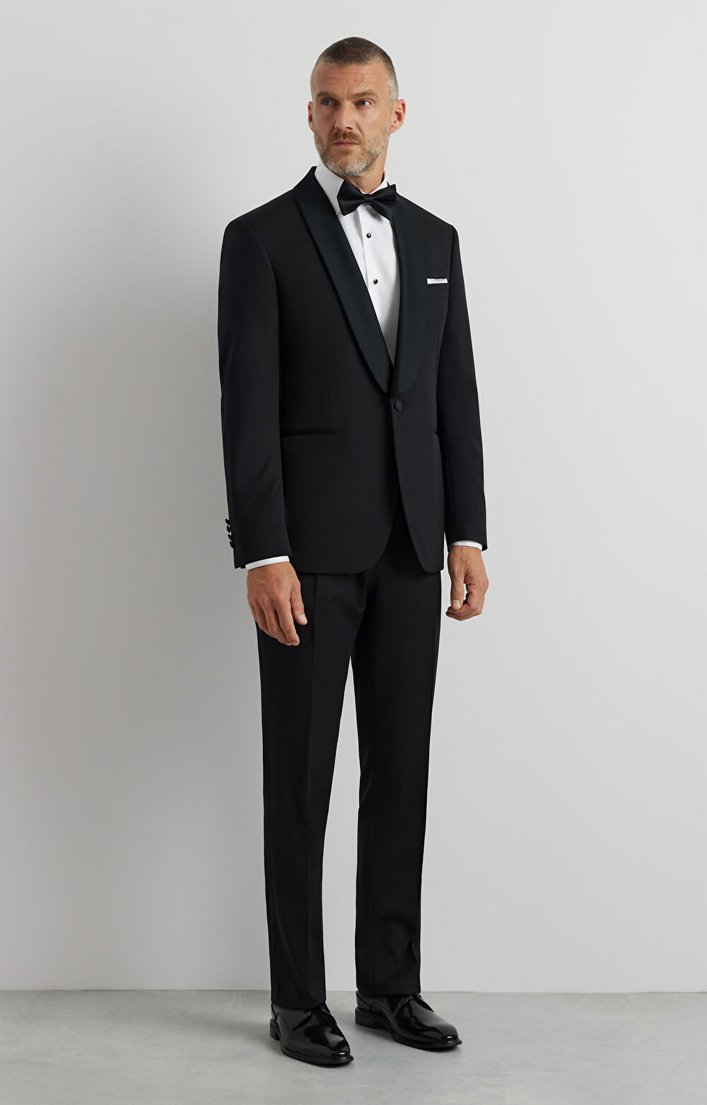 Smokingowa marynarka super slim do garnituru - Mix&Match - 3