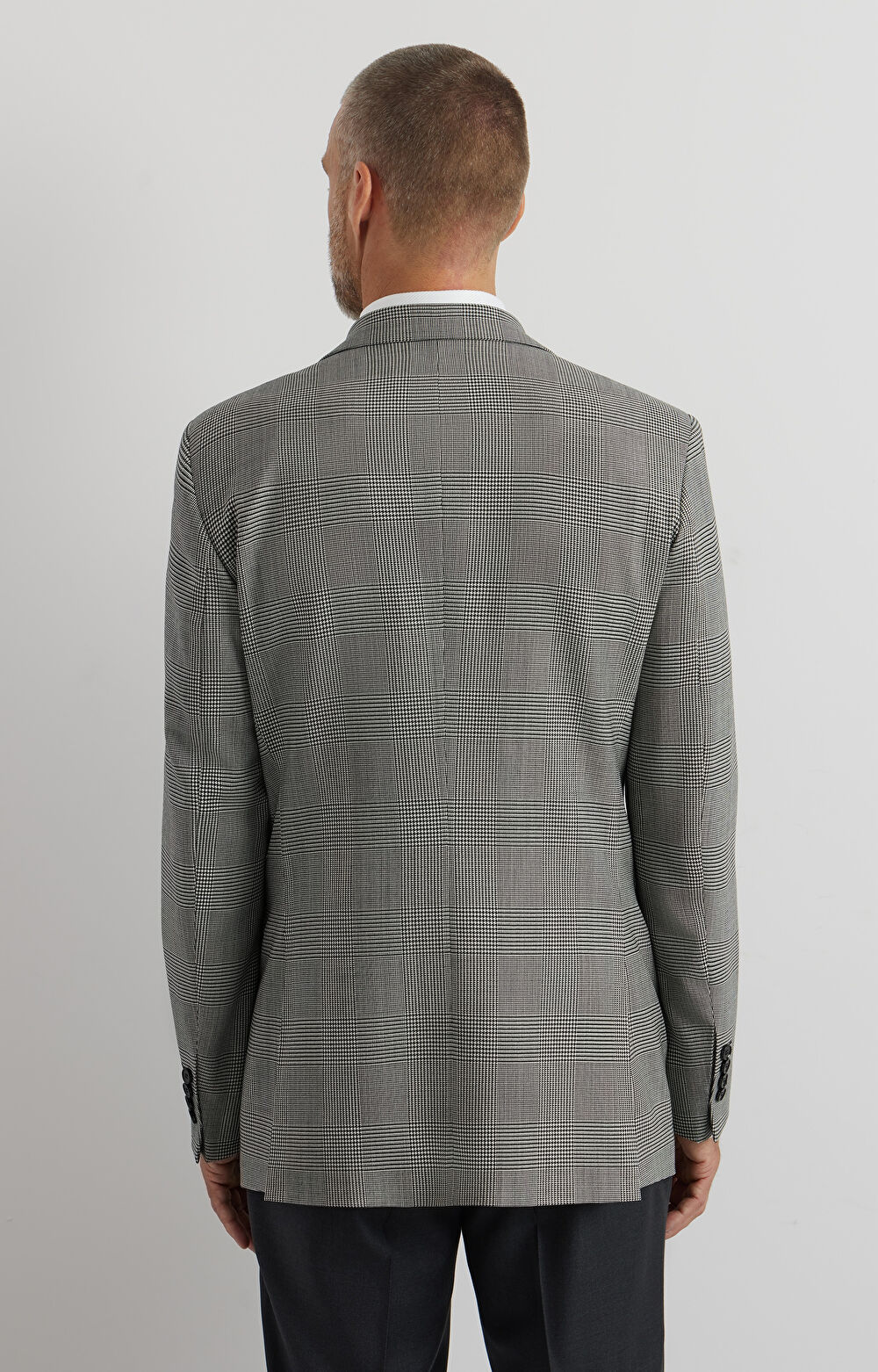 Marynarka super slim w kratę - 4