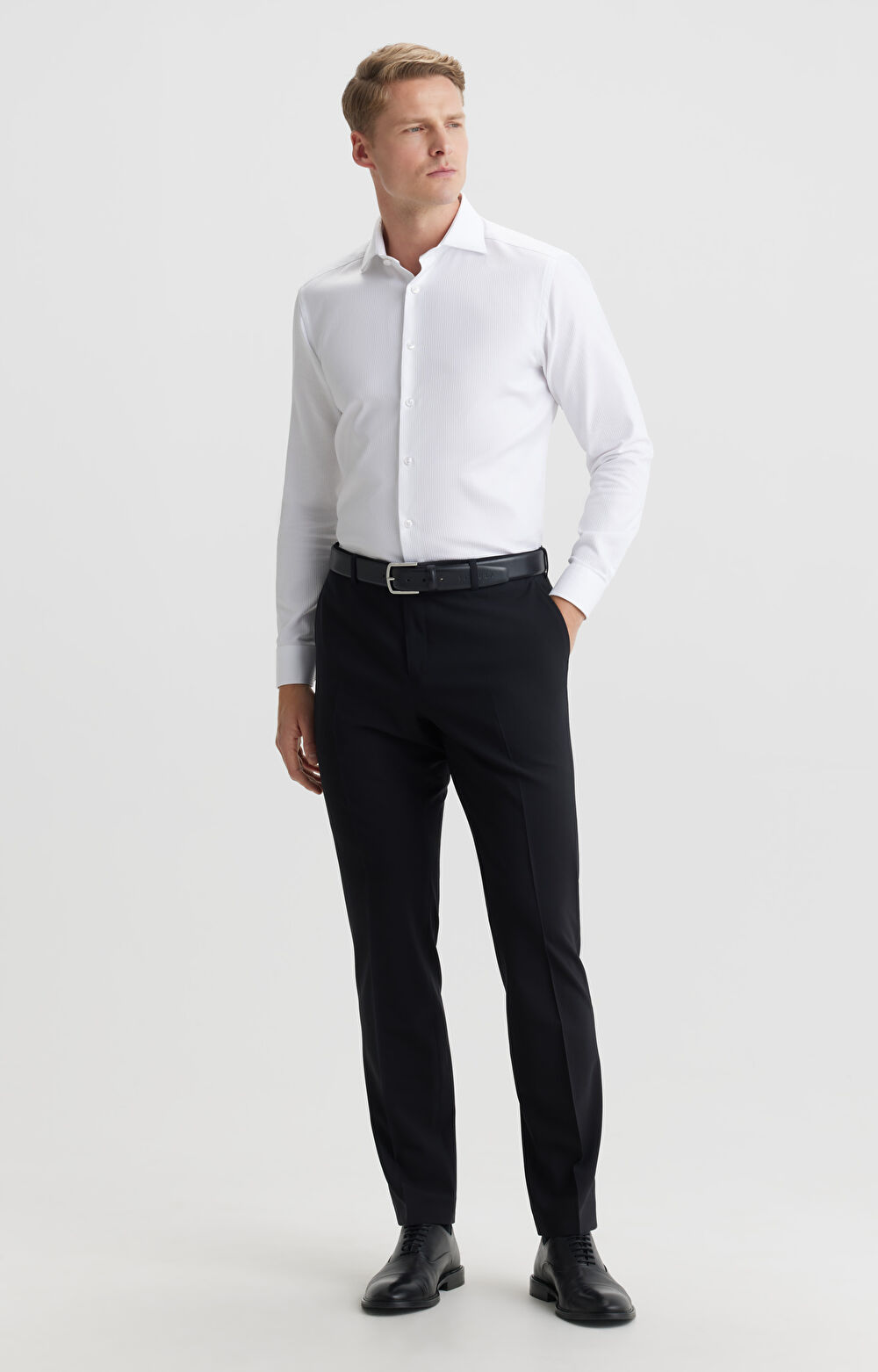 Wełniane spodnie super slim do garnituru - Mix&Match - 3