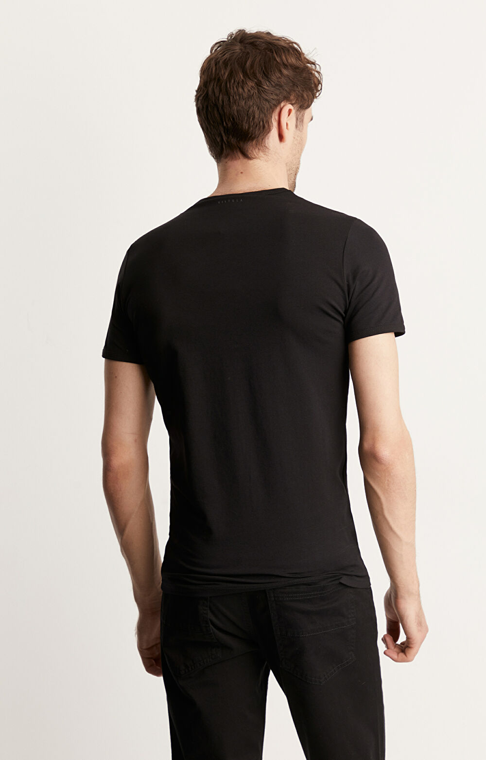 T-shirt basic dopasowany - 3