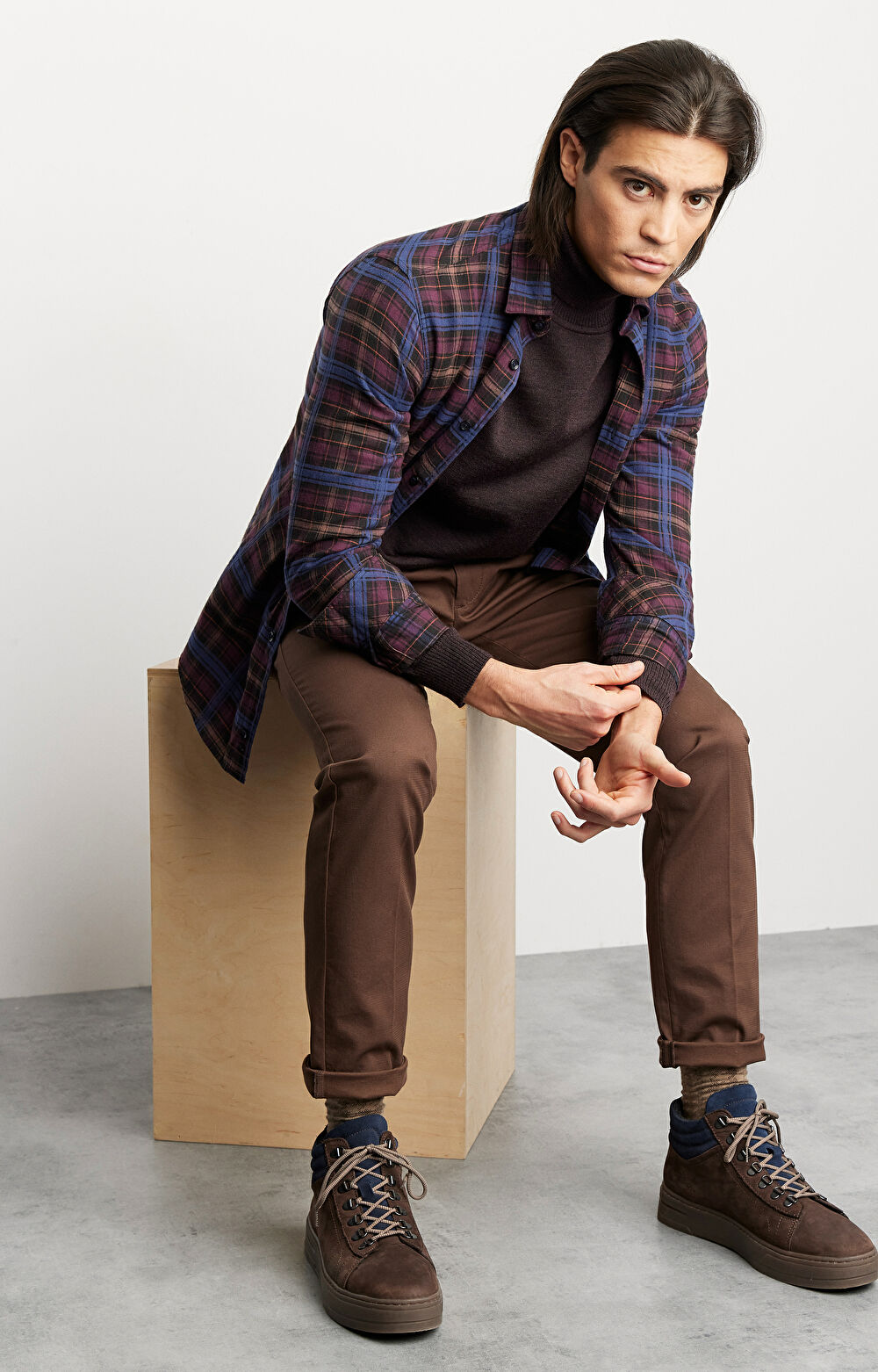 Flanelowa koszula w kratę - 3