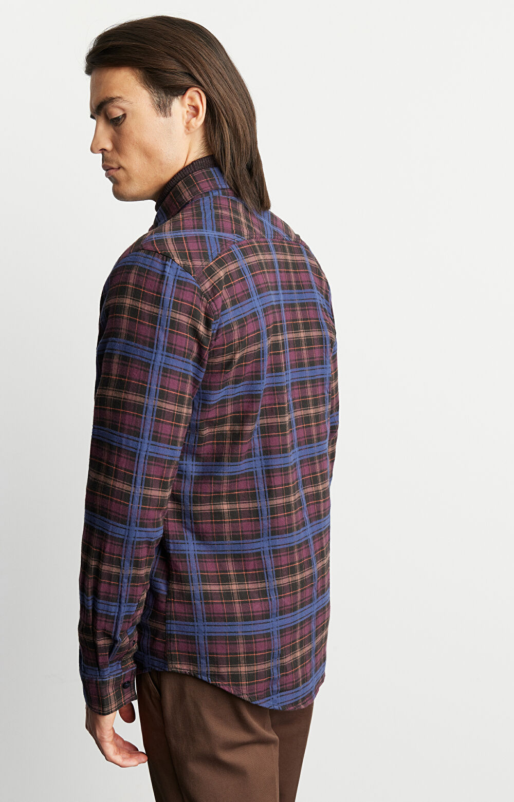 Flanelowa koszula w kratę - 5