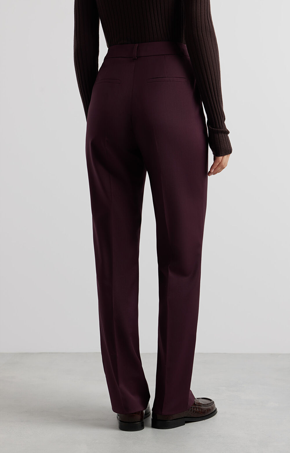 Wełniane spodnie slim fit - zestaw - 3