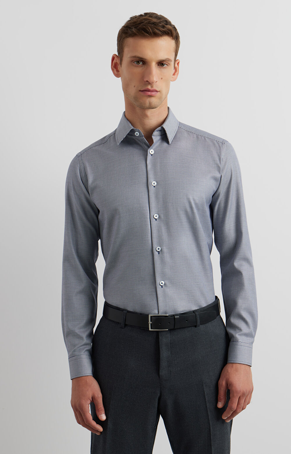 Koszula slim w pepitę