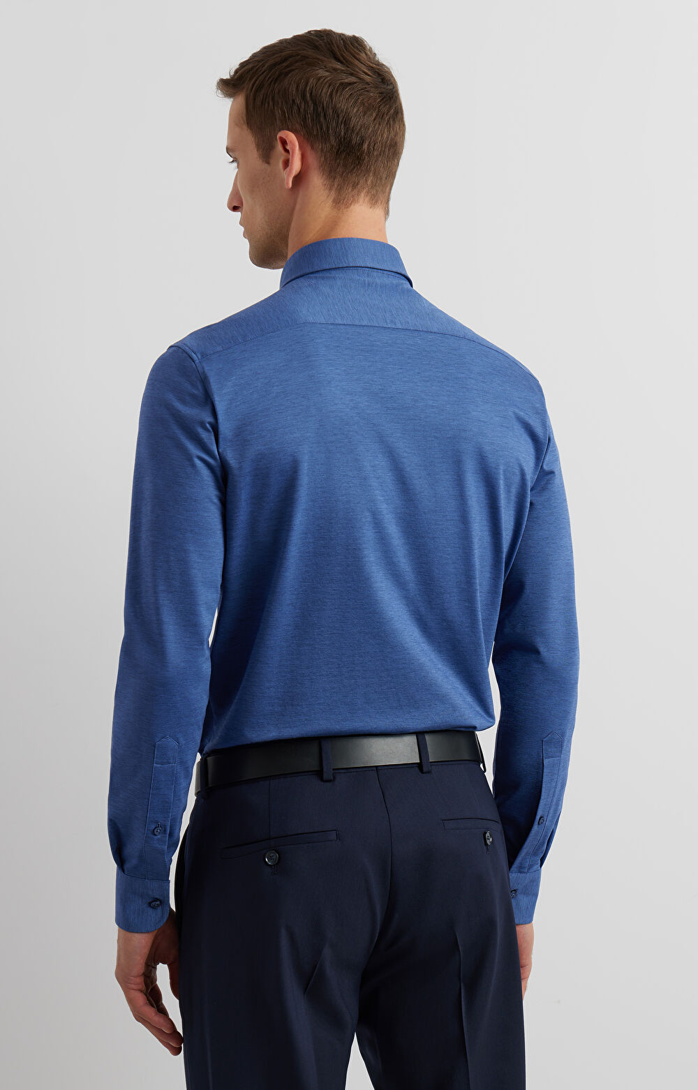 Dzianinowa koszula slim - 4