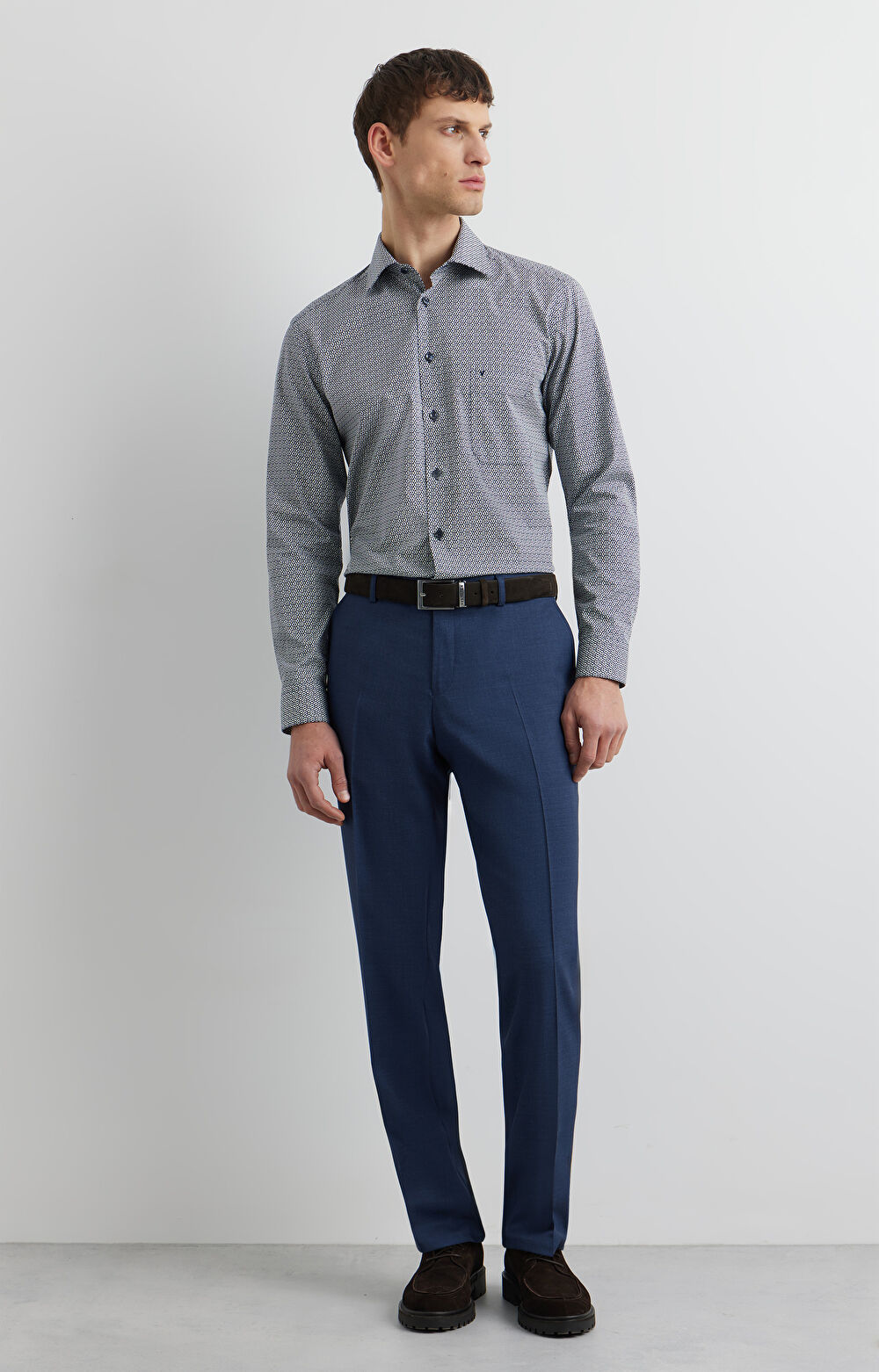 Koszula slim w print - 5