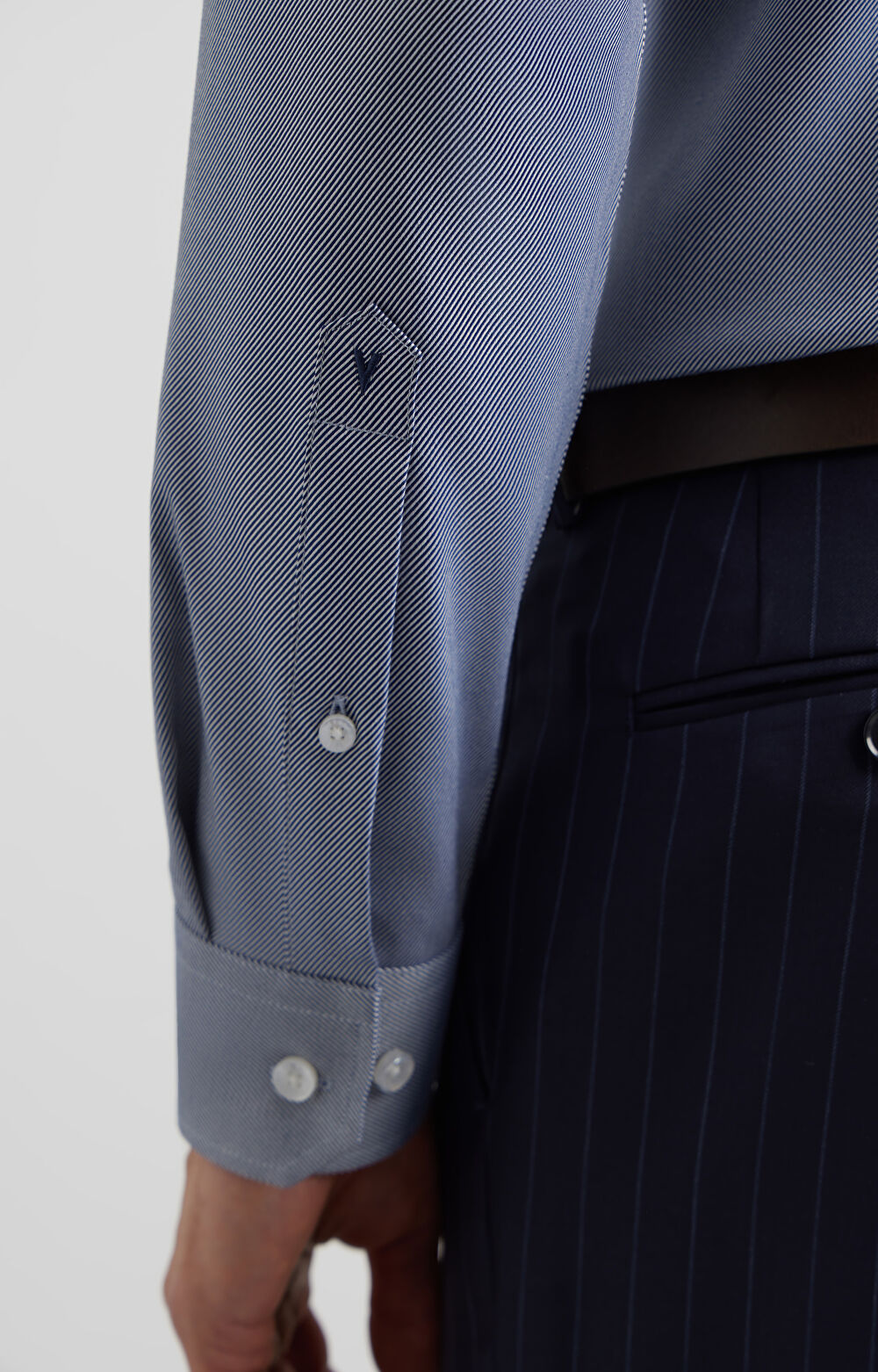 Koszula slim o twillowym splocie - 6