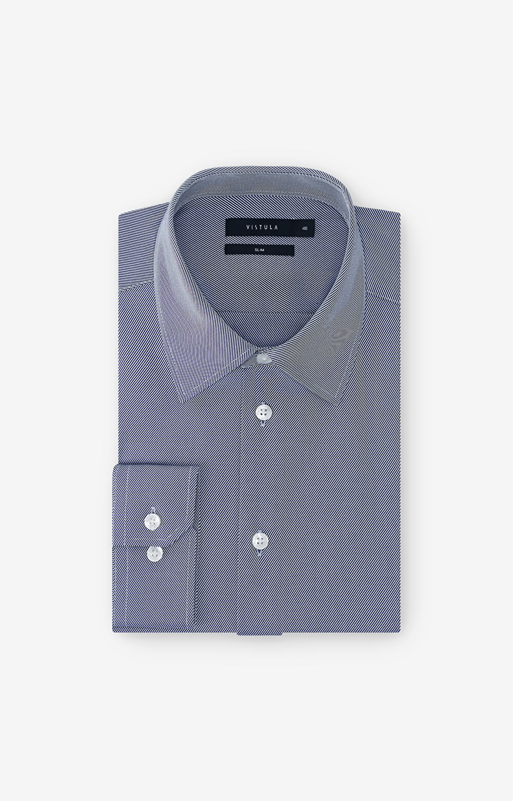 Koszula slim o twillowym splocie - 2