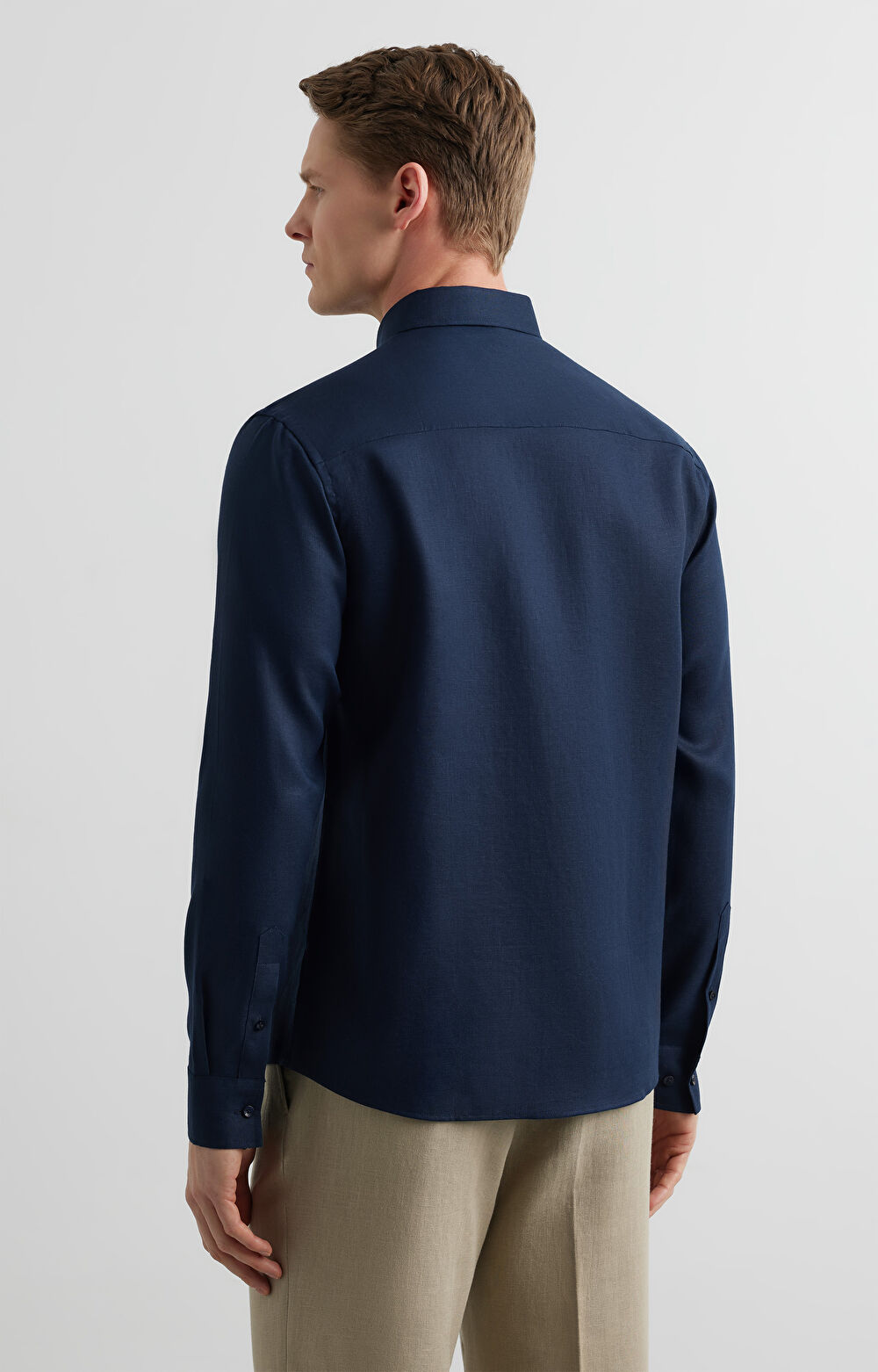 Lniana koszula regular - 4