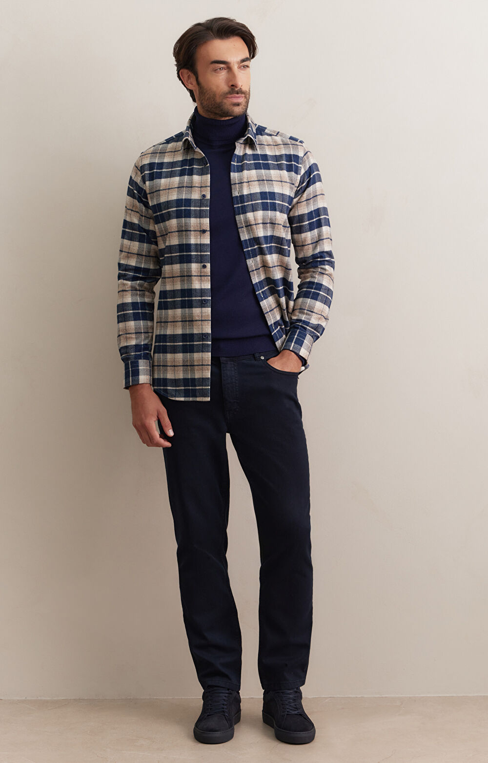 Flanelowa koszula w kratę - 4