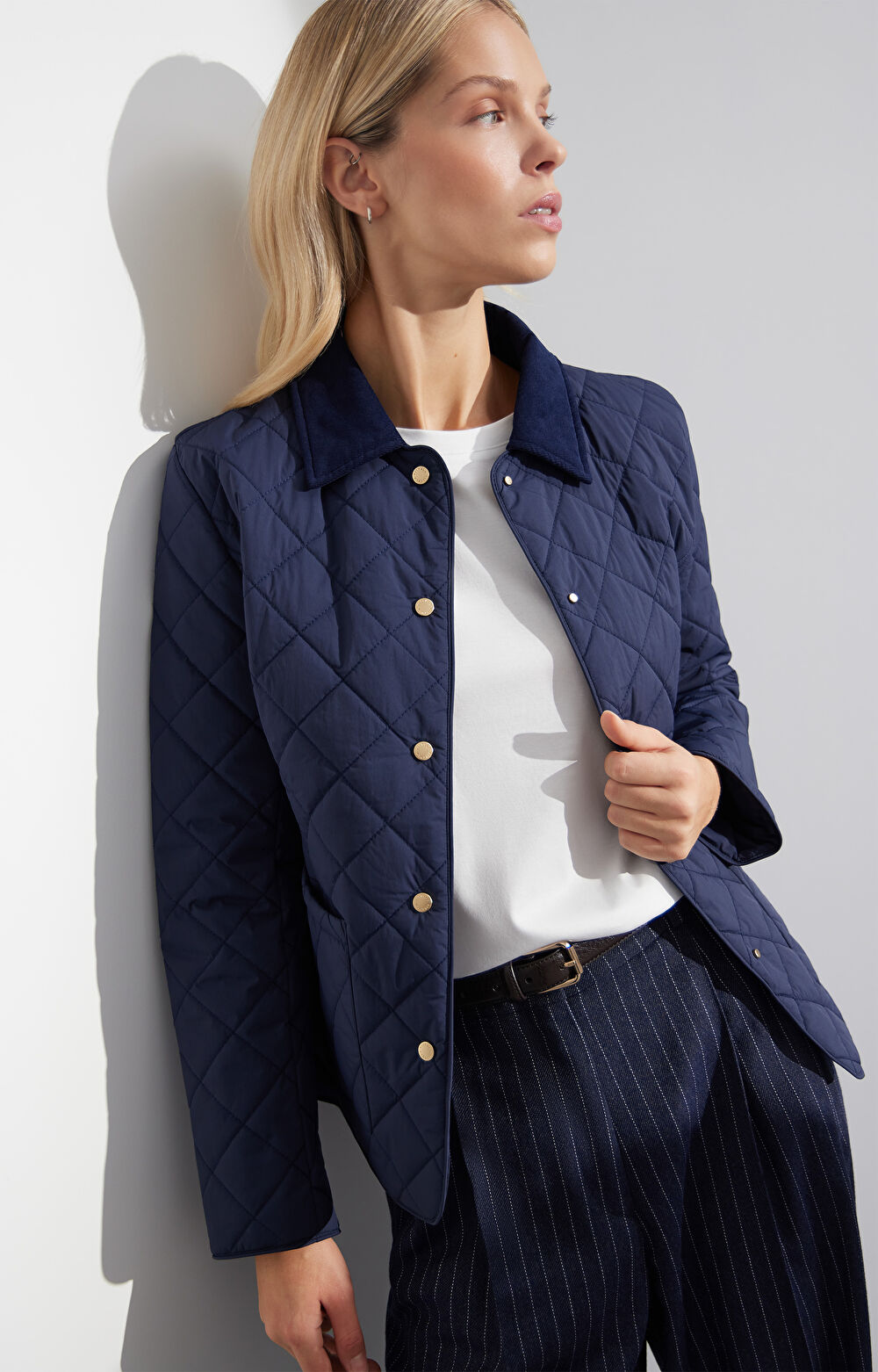 Pikowana kurtka slim - 8