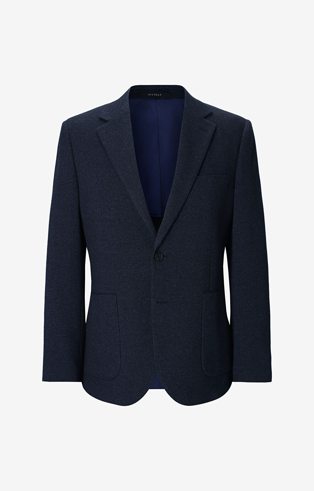 Marynarka slim fit w kratę - 2