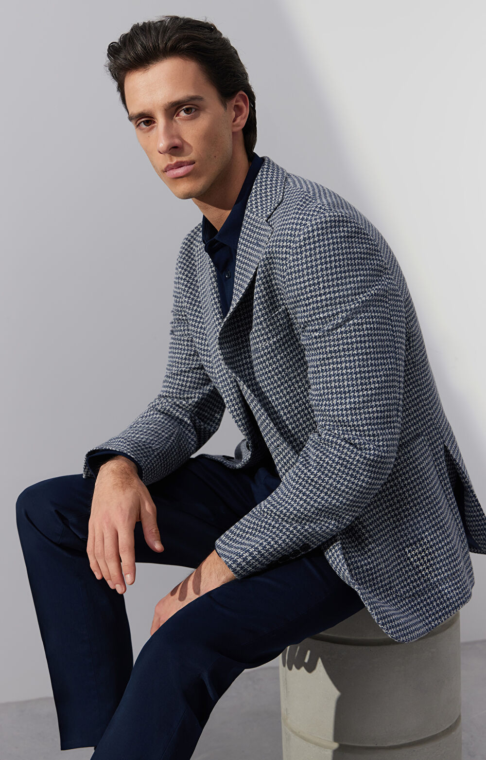 Marynarka super slim w pepitę - 7