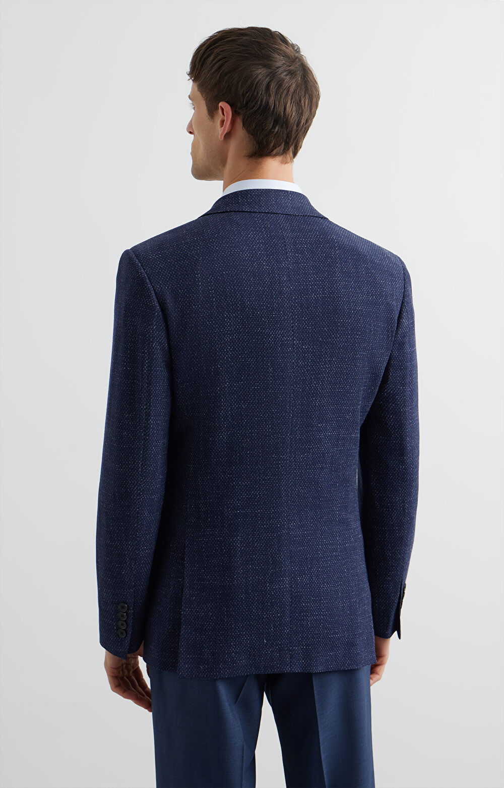 Marynarka super slim w mikrowzór - 5