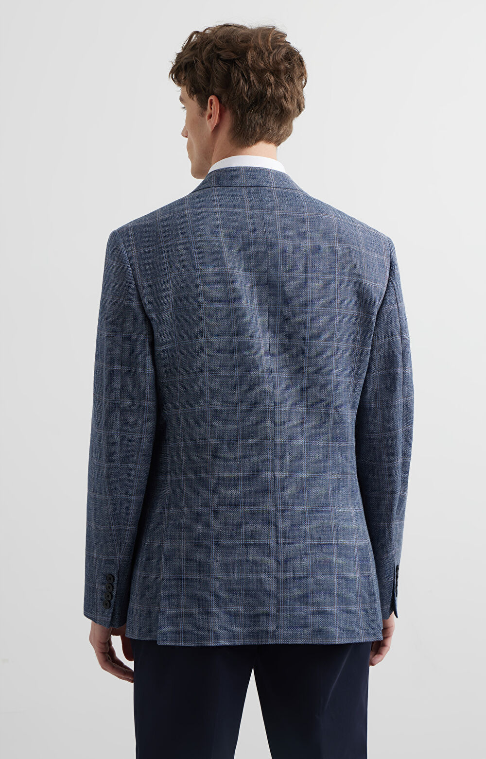 Marynarka slim w kratę - 4