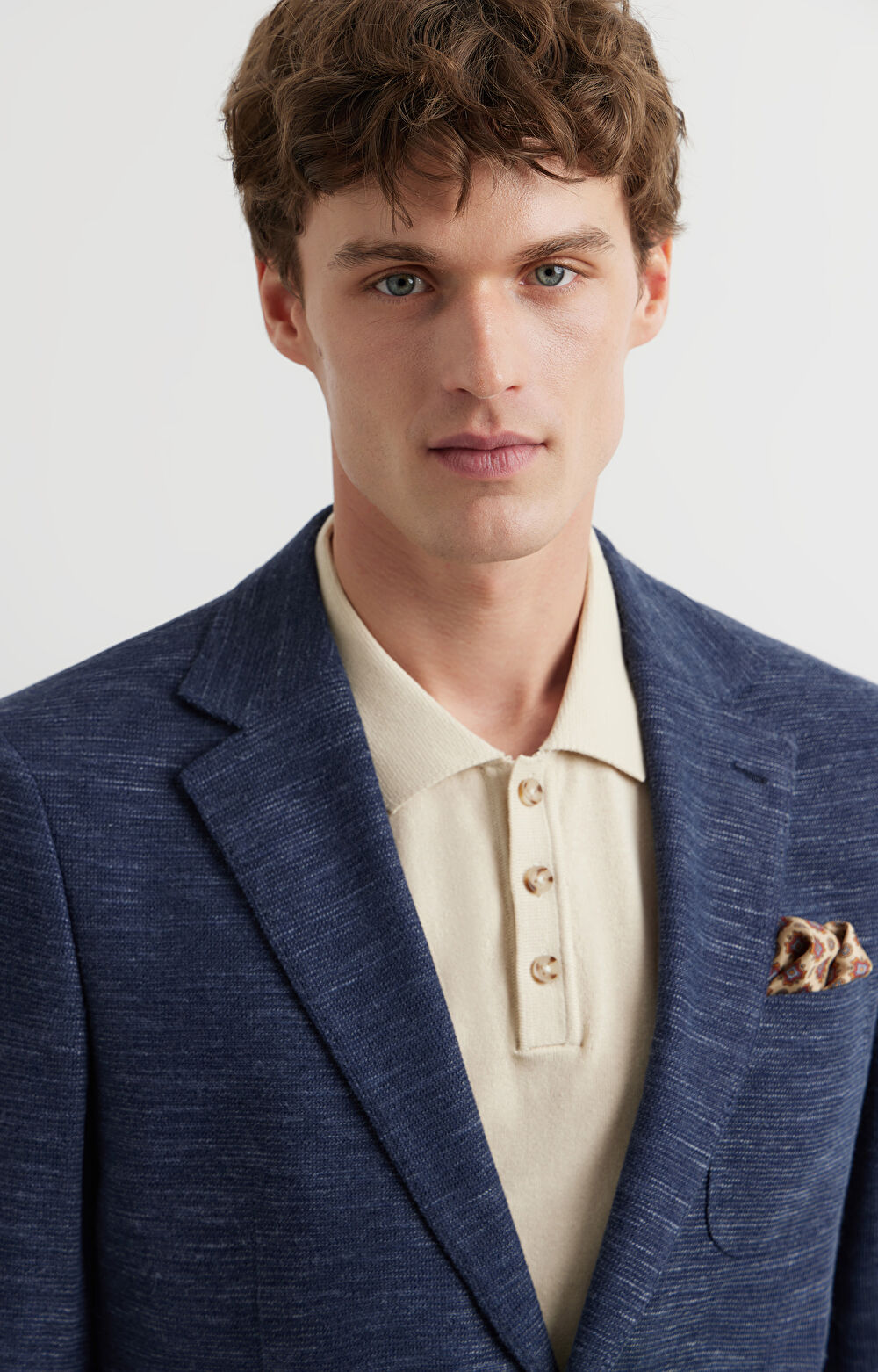 Dzianinowa marynarka slim - 4