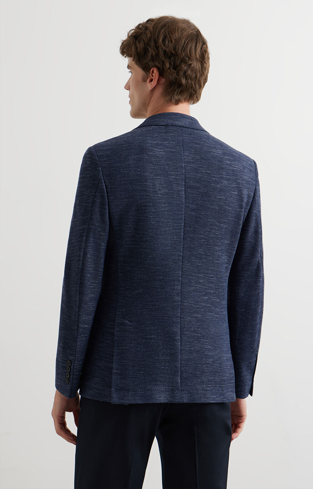 Dzianinowa marynarka slim - 3