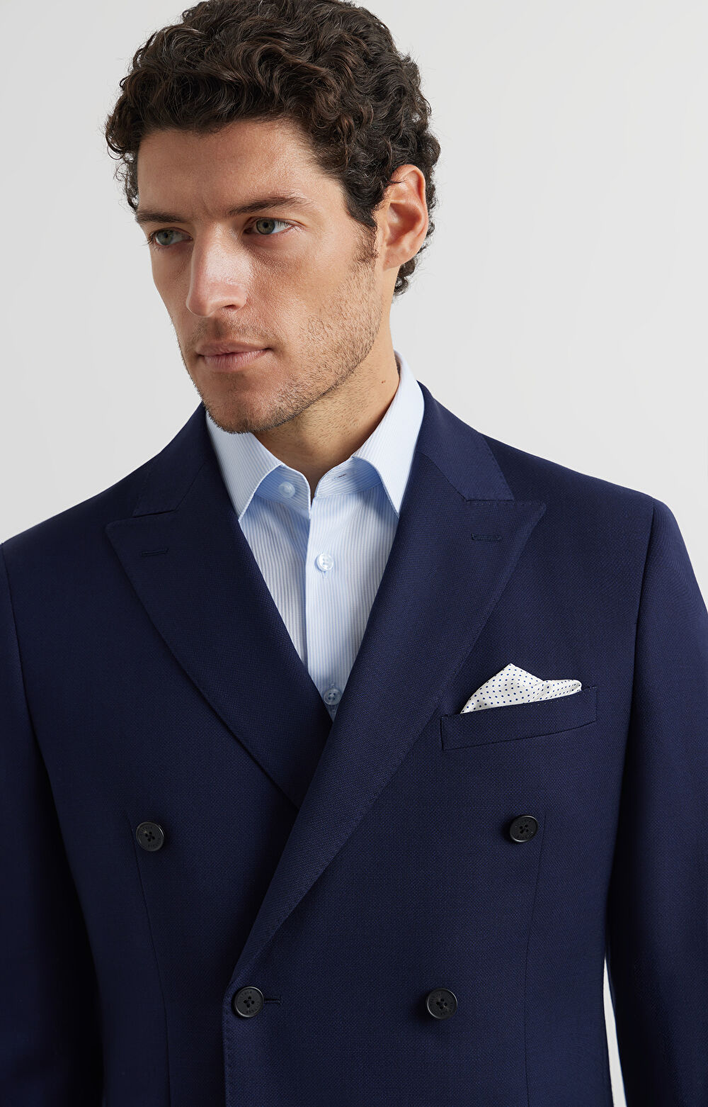 Dwurzędowa marynarka super slim - 4