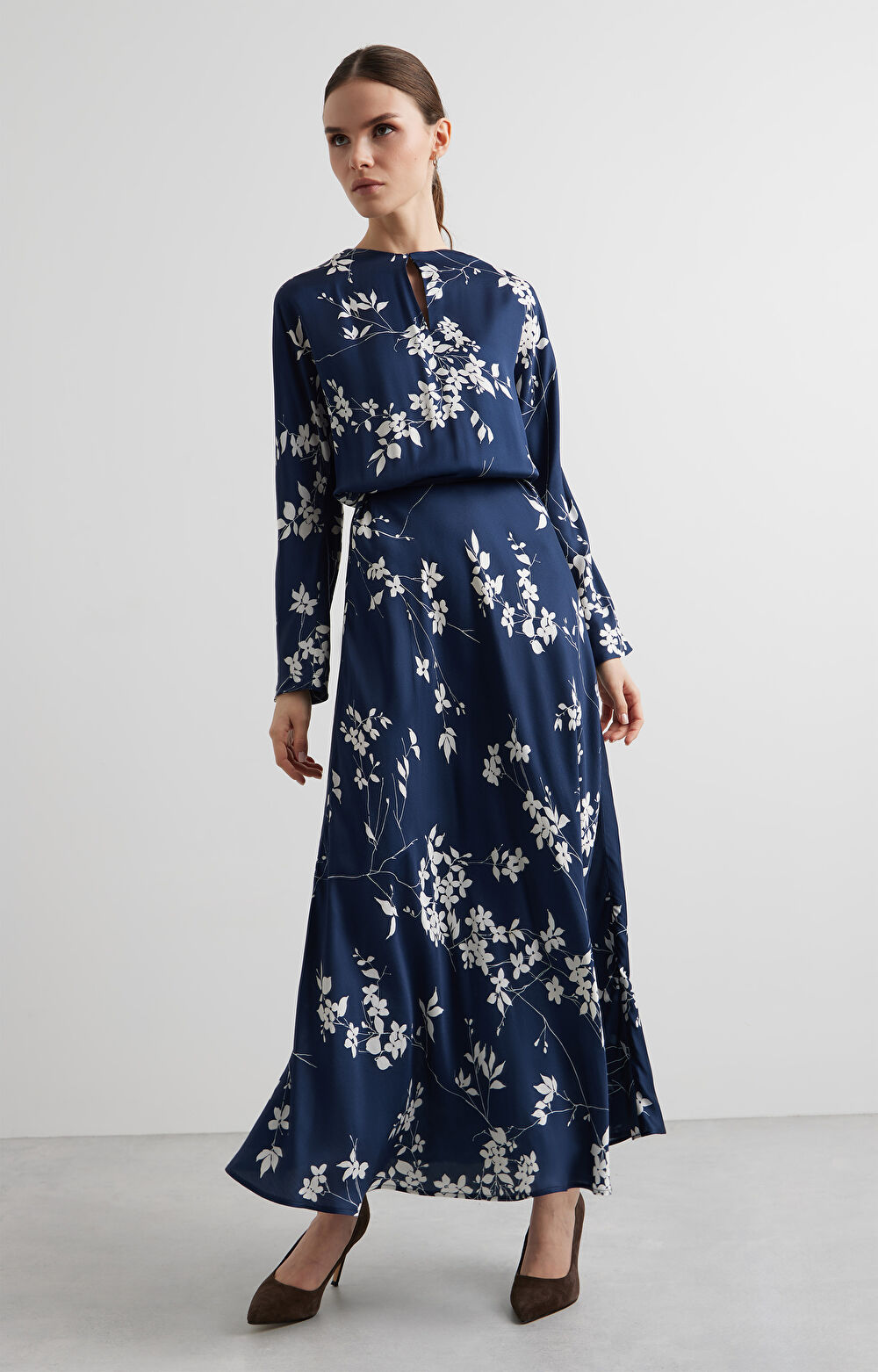 Sukienka kimonowa w print - 8