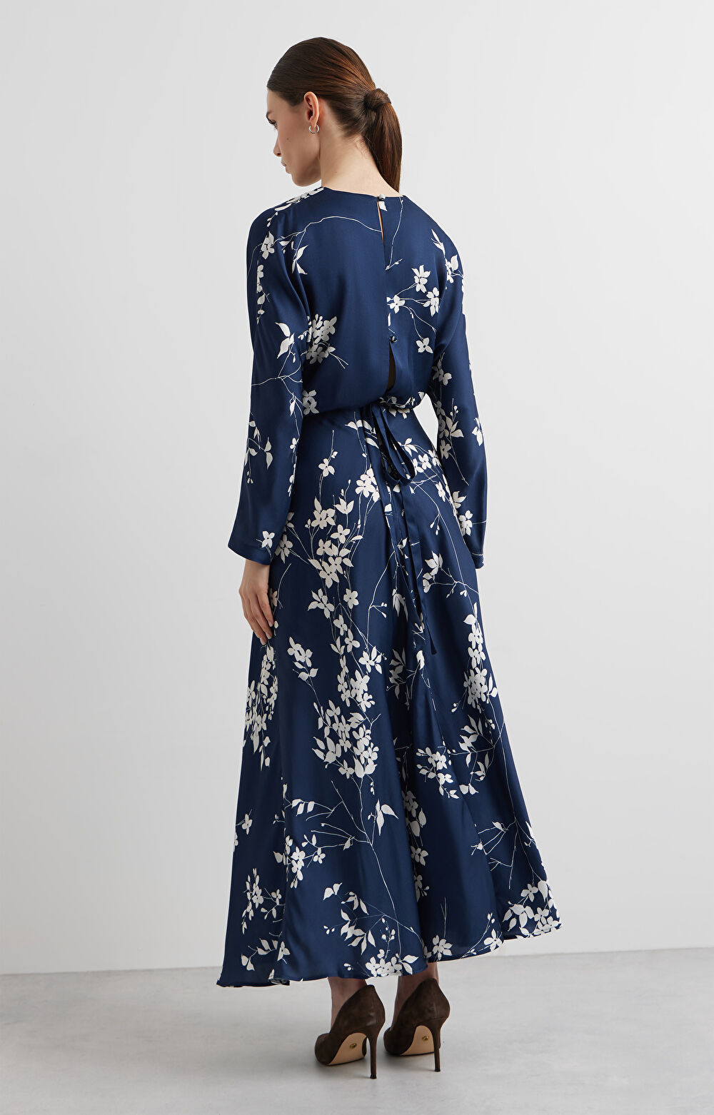 Sukienka kimonowa w print - 4